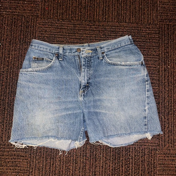 Vintage Lee Cutoff Denim Shorts - Picture 1 of 5